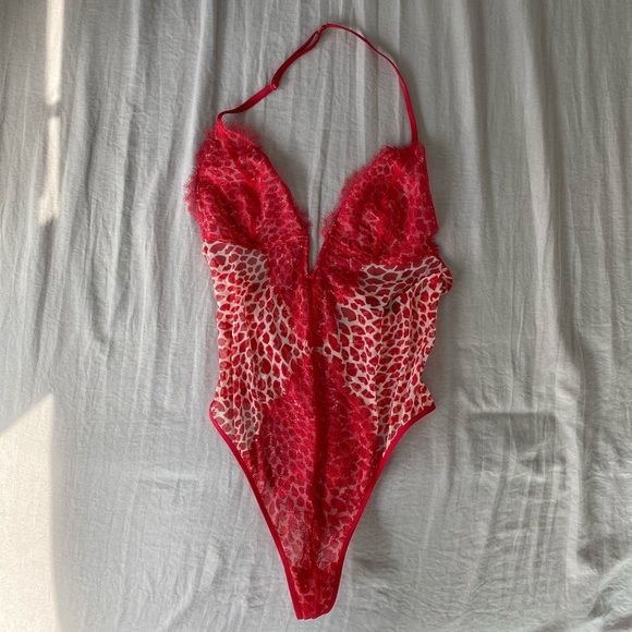 Victoria’s Secret Teddy Bodysuit Red Lips 💋 - Picture 6 of 7